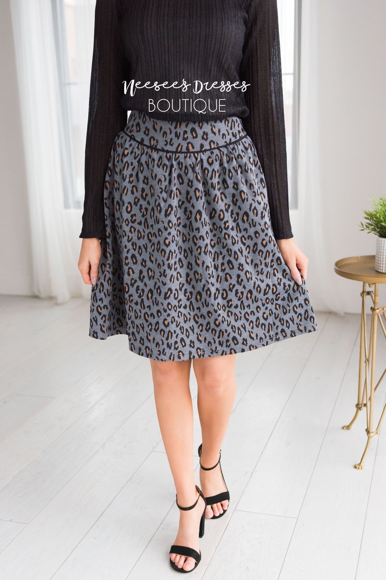 Beloved Leopard Print Skirt