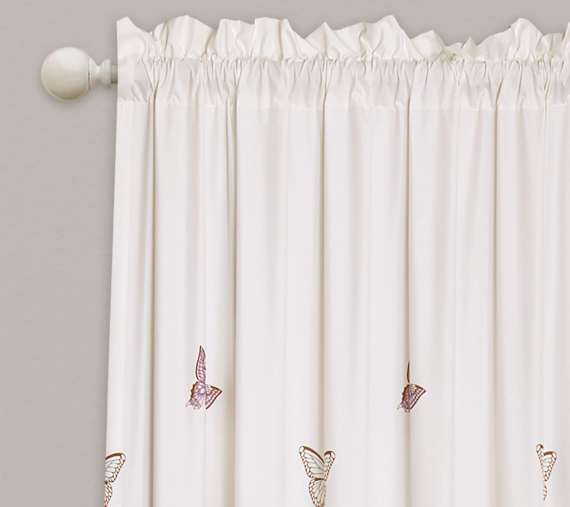 Flutter Butterfly Window Curtains by Lush Decor- Set of 2