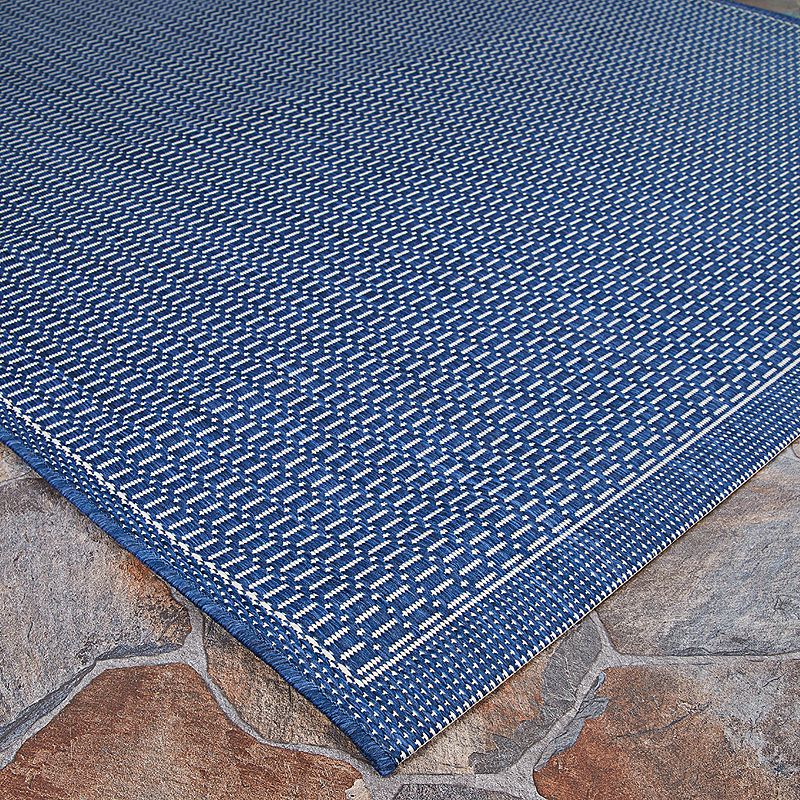 Couristan Recife Saddle Stitch Woven Indoor Outdoor Rug