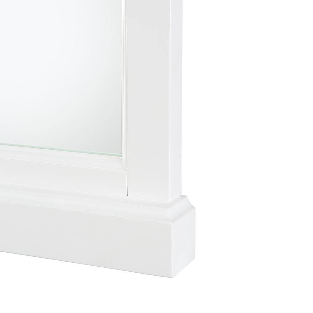 Home Decorators Collection 36 in. W x 32 in. H Framed Rectangular Bathroom Vanity Mirror in White NAWM3632