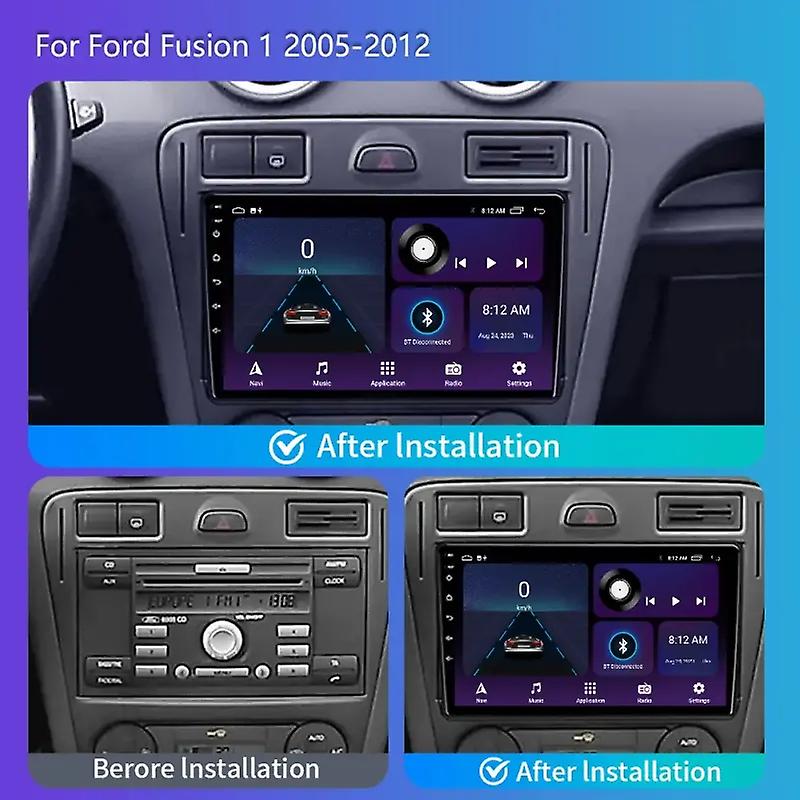 Car Radio Android Auto Video Multimedia Player For Ford Fusion 1 2005 - 2012 Carplay 2din Autoradio