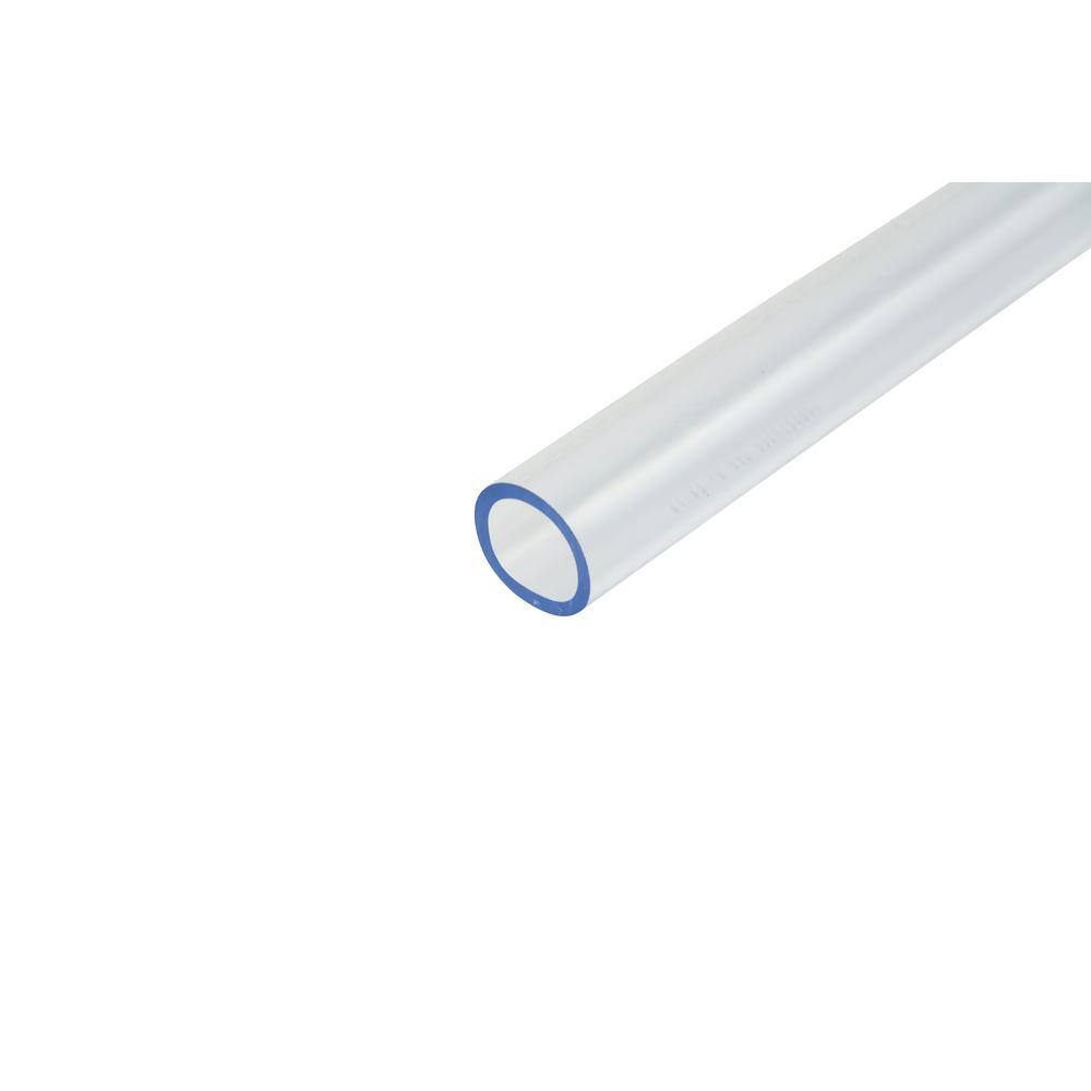 Everbilt 1-58 in. O.D. x 1-14 in. I.D. x 24 in. Clear PVC Vinyl Tube HKP001-PVC019