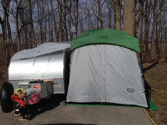 PahaQue 5 x 7 Teardrop Trailer Side Tent