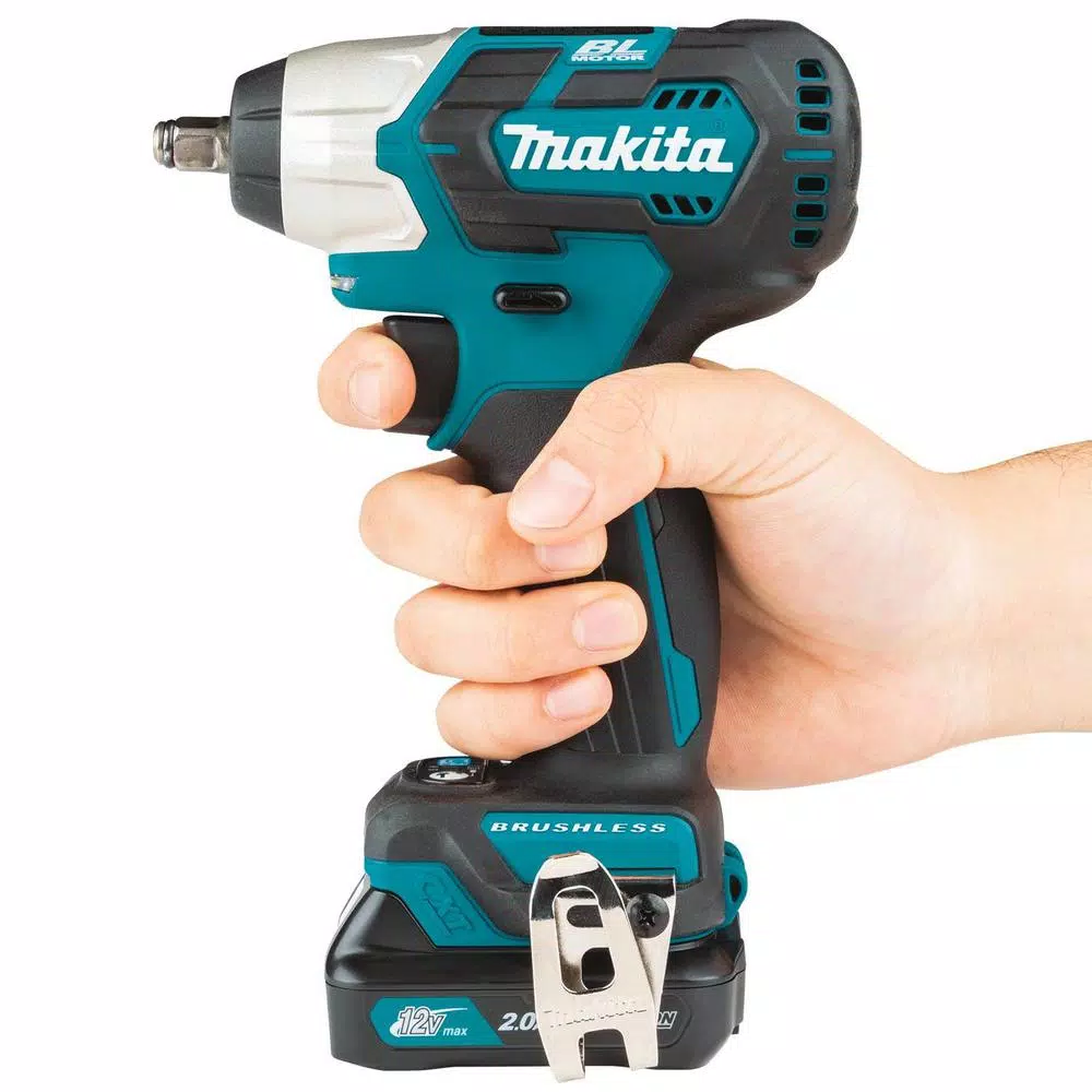 Makita 12-Volt MAX CXT Lithium-Ion Brushless Cordless 3/8 in. sq. Drive Impact Wrench Kit (2.0 Ah) and#8211; XDC Depot