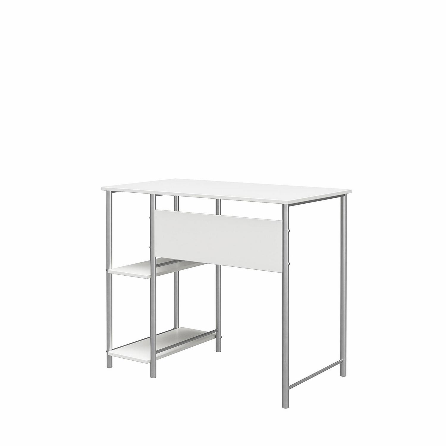 Mainstays Metal Student Computer Desk White  Crowdfused