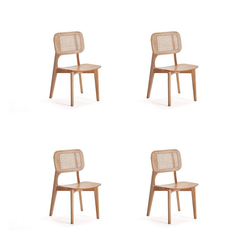 MANHATTAN COMFORT Versailles Square Dining Chair 4-piece Set