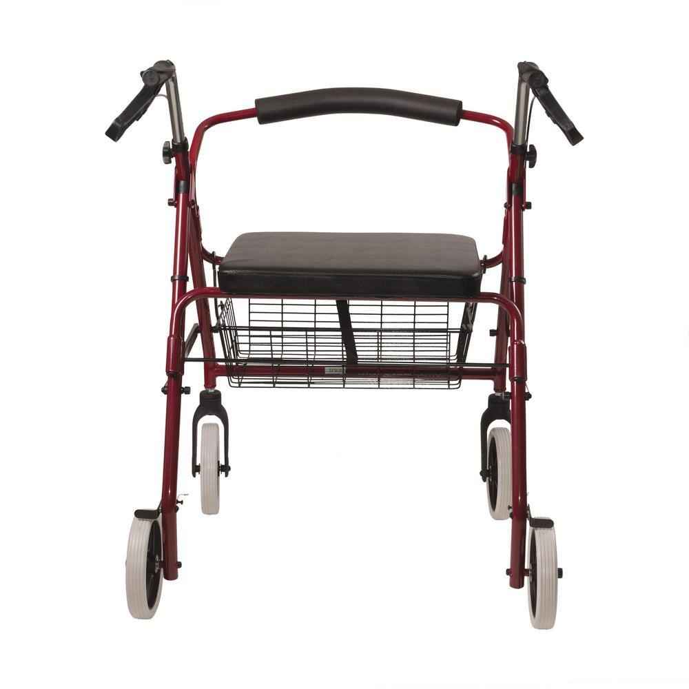 DMI Lightweight Extra-Wide Heavy-Duty Rollator in Aluminum 501-1029-0700