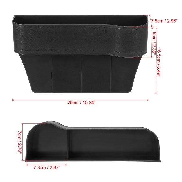 Unique Bargains Multifunctional Car Seat Gap Storage Box 1 Pair