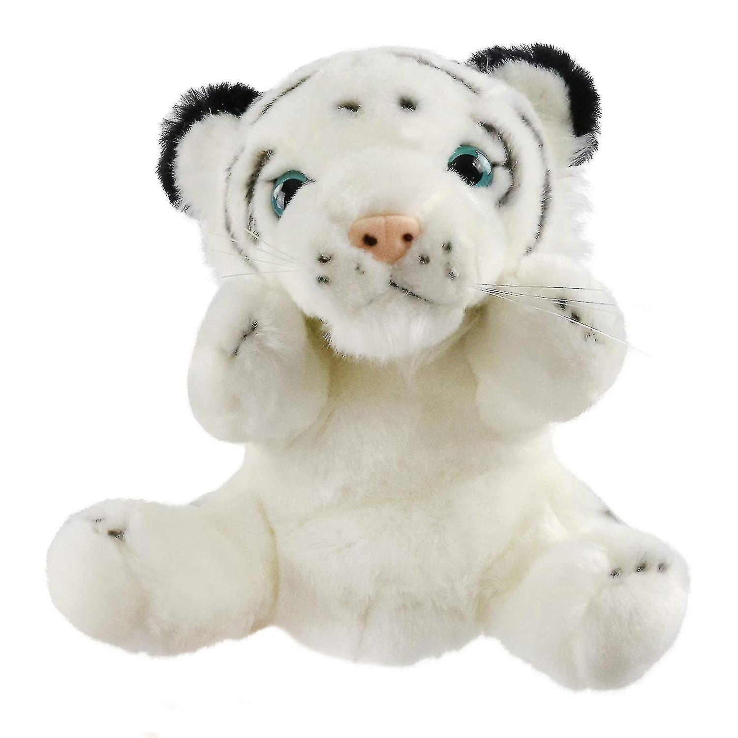 25cm Tiger Hand Puppet Jungle Friends Plush Animals Toy For Kids Play