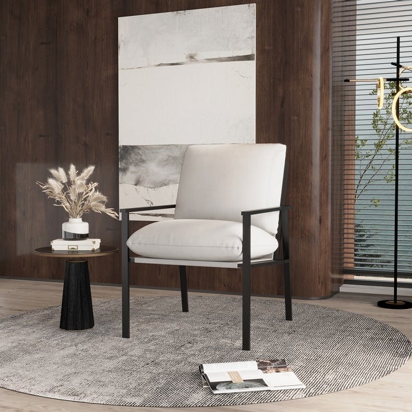 Accent Chair with Thick Padded Backrest and Seat Cushion