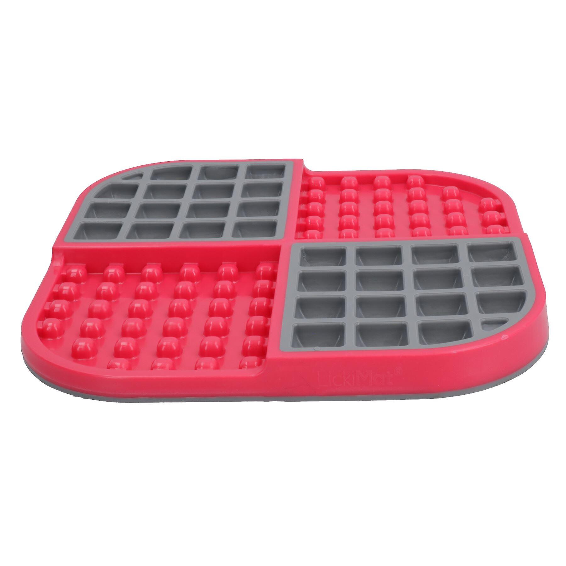 Red Slomo Dog Cat Slow Treat Dog Feeding Dispensing Mat Boredom Breaker