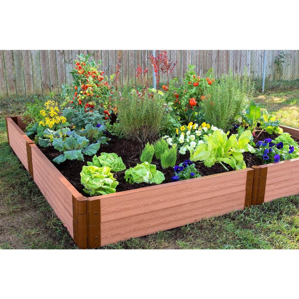 Frame It All Classic Sienna Raised Garden Bed 8' x 8' x 11