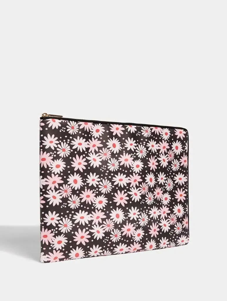 Pink Daisy Laptop Case