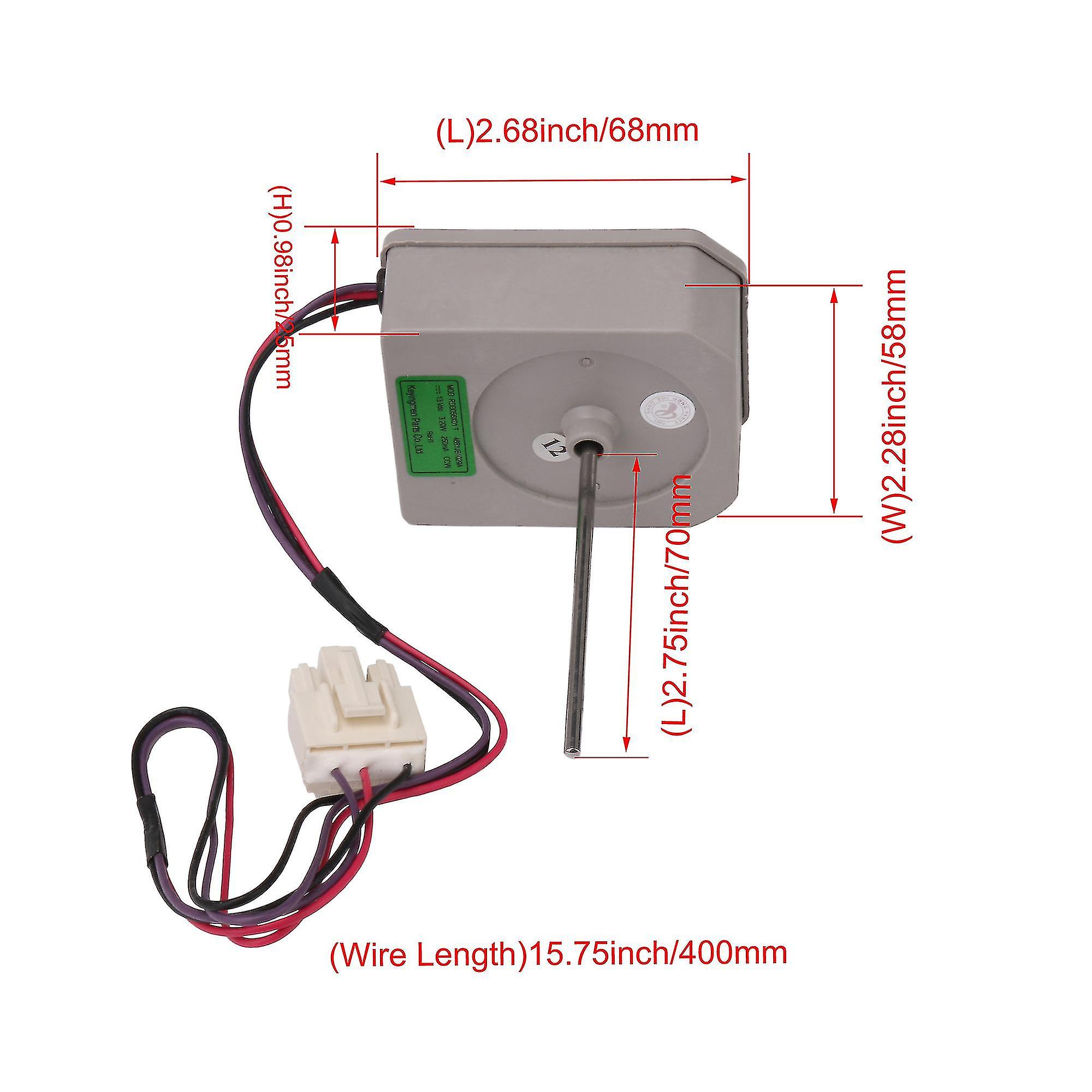 Pp and Iron Refrigerator Evaporator Fan Motor 4681jb1029a Dc13v 2100rpm