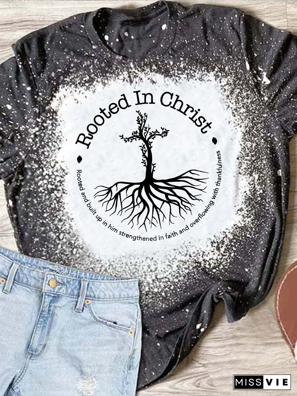 Rooted In Christ Tie Dye T-shirt