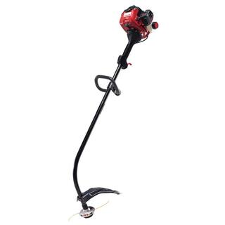 Troy-Bilt 25 cc 2-Stroke Curved Shaft Gas Trimmer with Fixed Line Trimmer Head TB25C