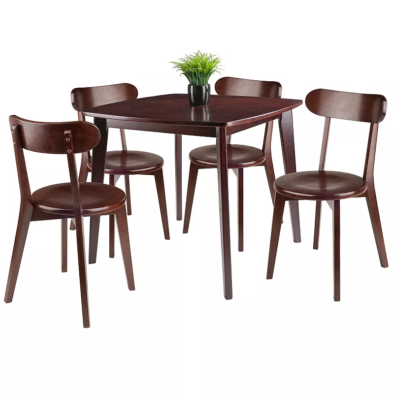 Winsome Pauline 5-Piece Table and Chairs Set