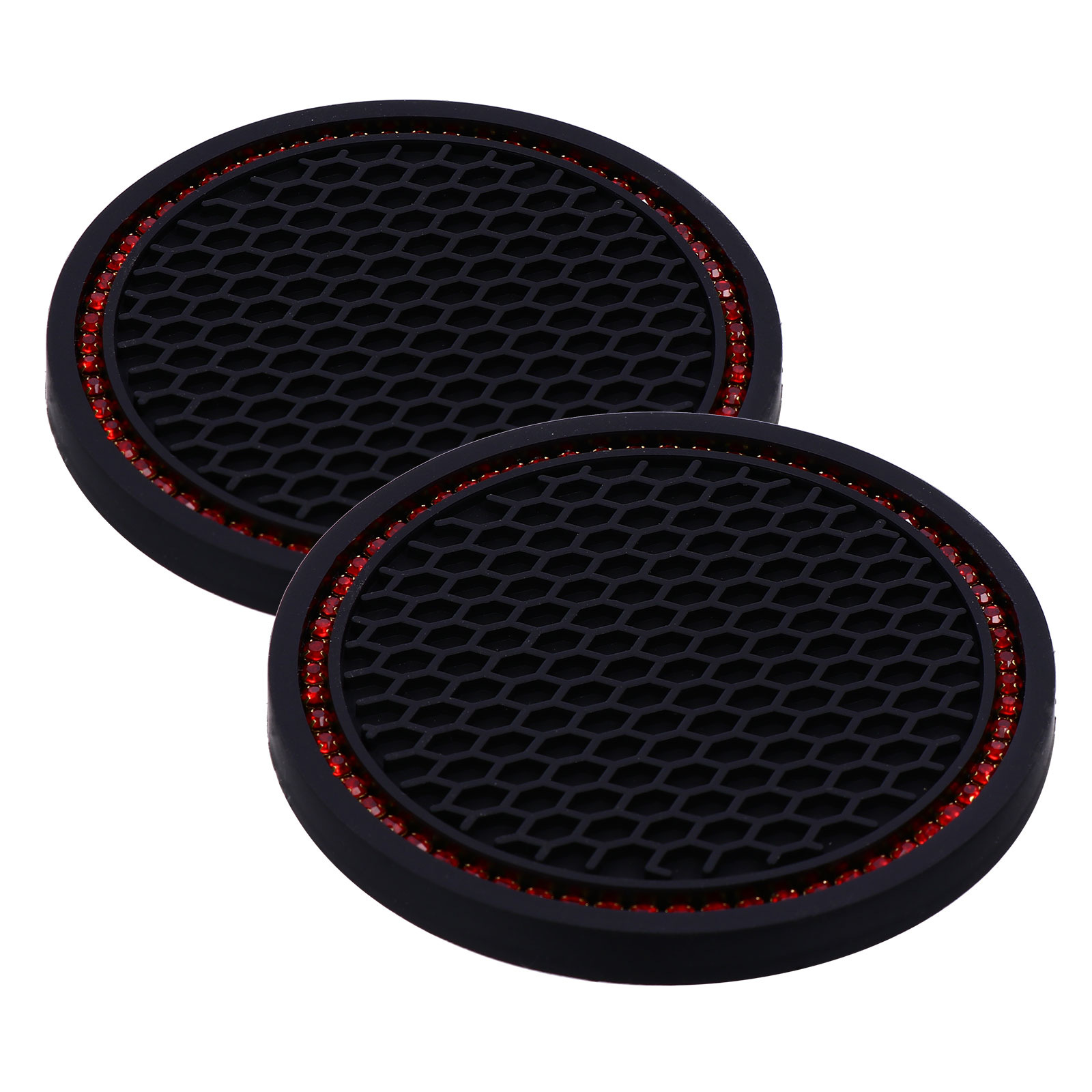 NICEXMAS 2pcs Car Water Coaster Mat Car Non-slips Coaster Mat Cup Cushion Cup Placemat