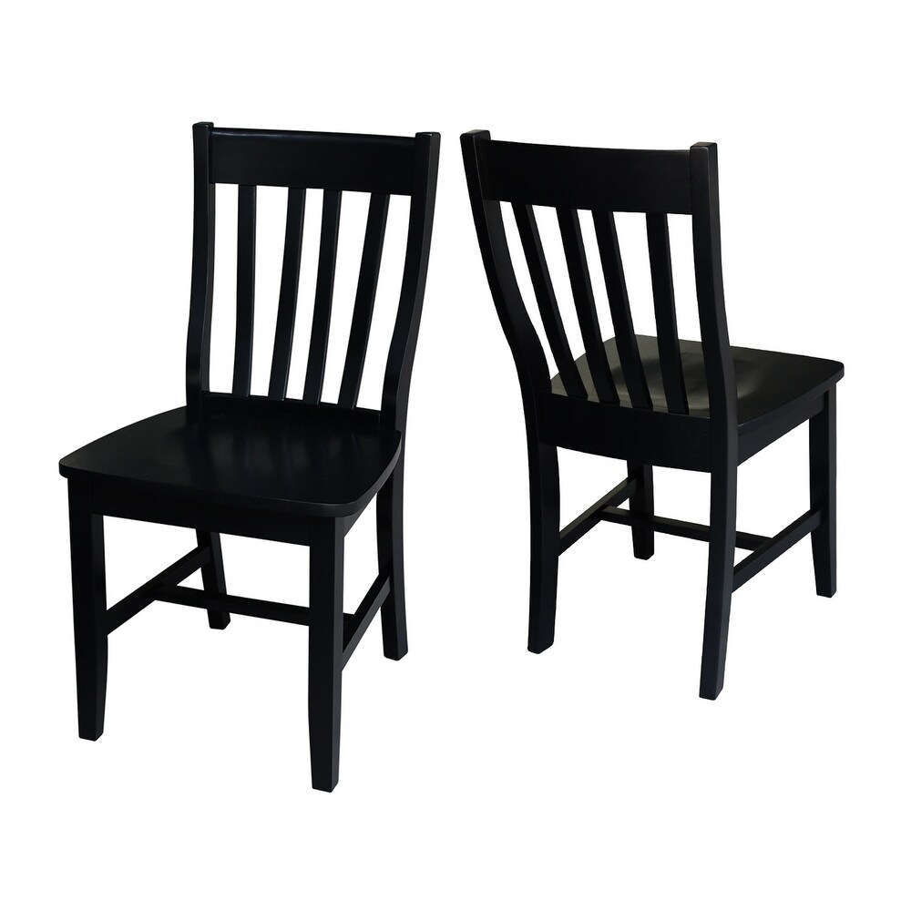 Copper Grove Quince Black Schoolhouse Chairs (Set of 2)