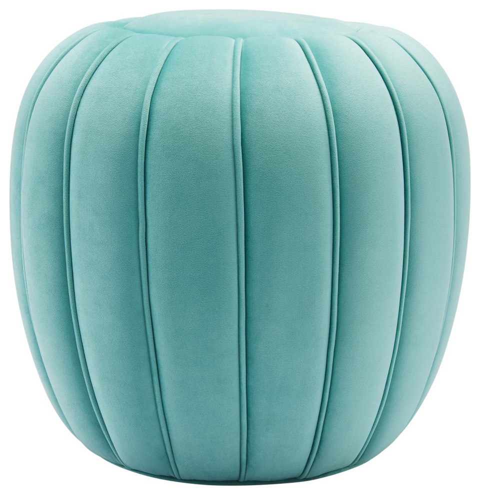 Celebrate Channel Tufted Performance Velvet Ottoman   Contemporary   Footstools And Ottomans   by Modway  Houzz