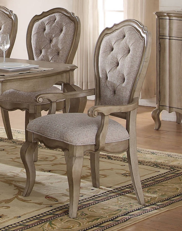 Emma Mason Signature Alexia Arm Chair in Antique Taupe (Set of 2)   Traditional   Dining Chairs   by Emma Mason  Houzz