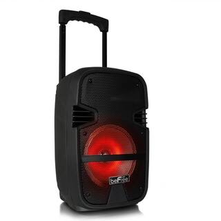 BEFREE SOUND 8 in. 400-Watt Bluetooth Portable Party PA Speaker System with Illuminating Lights 985116042M