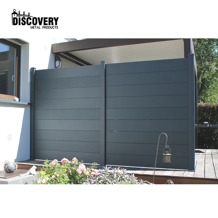 factory easy install aluminum privacy fence for outside