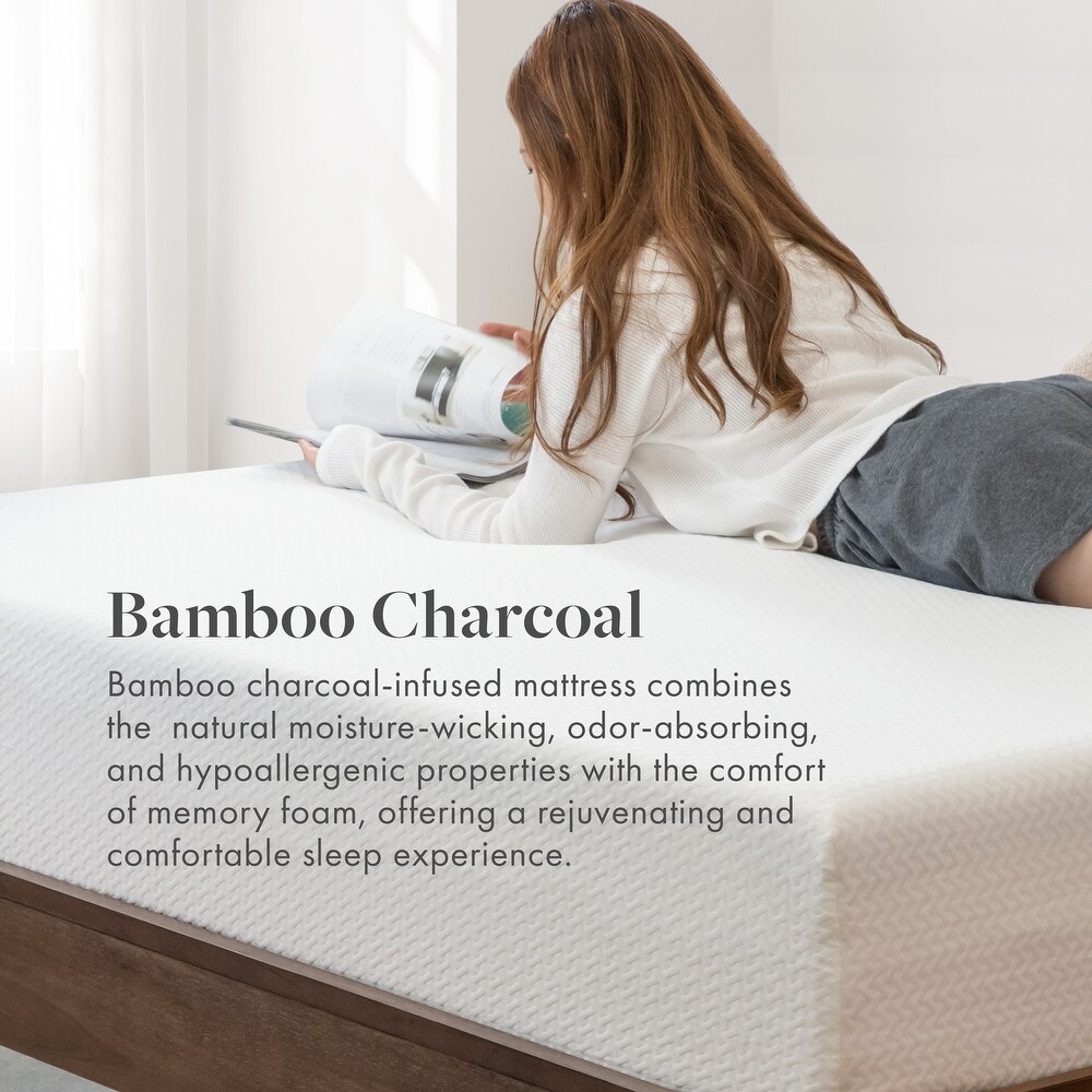 A1Sleep Airess Collection 5 inch Bamboo Charcoal Infused Memory Foam Mattress