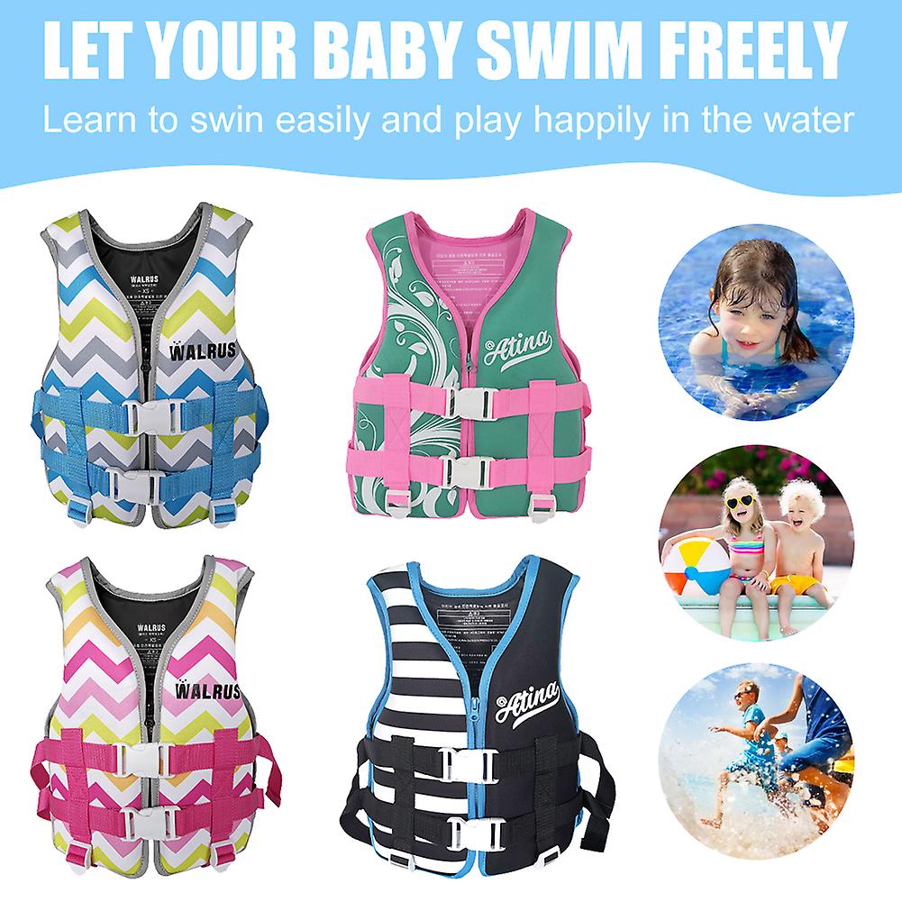 Children Life Jacket 20-30 Kg Summer Adjustable Life Jacket For Boats Light Buoyancy Vest Children Diving Training Life Jackets Black White