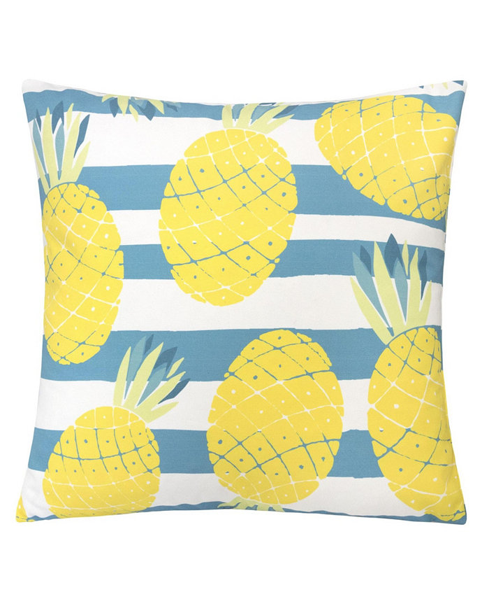 Homey Cozy Pineapple Stripe Outdoor Pillow