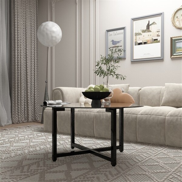 Round Coffee Table Modern Side Center Tables for Living Room