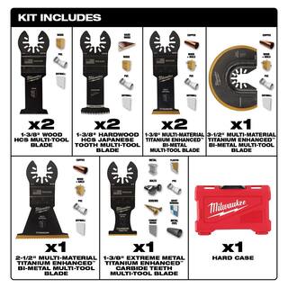 MW Oscillating Multi-Tool Blade Kit with SAWZALL Blade Set (20-Piece) 49-10-9113-49-22-1110P