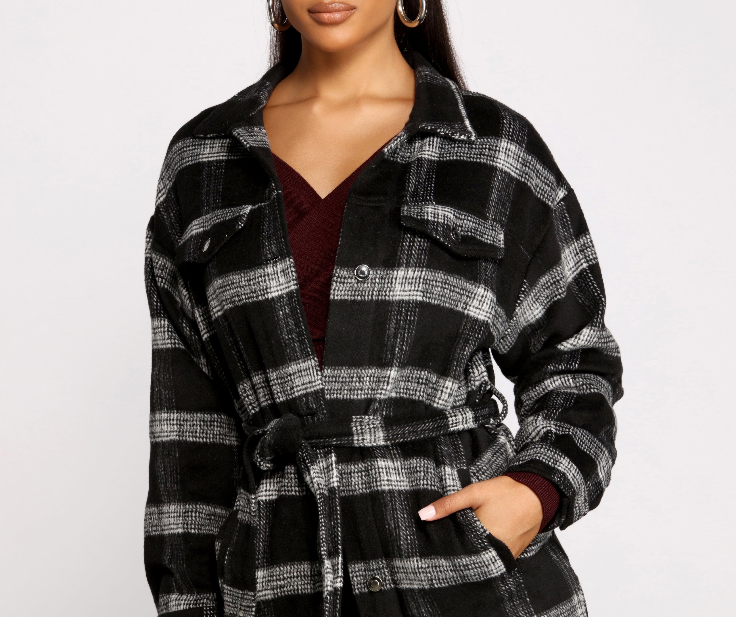 The One Belted Flannel Shacket