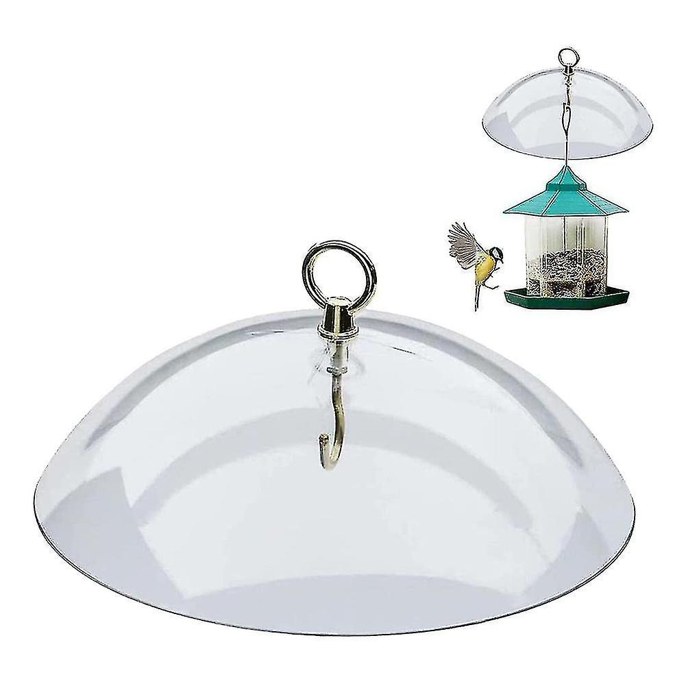 Protective Dome Cover For Hanging Bird Feeders Transparent