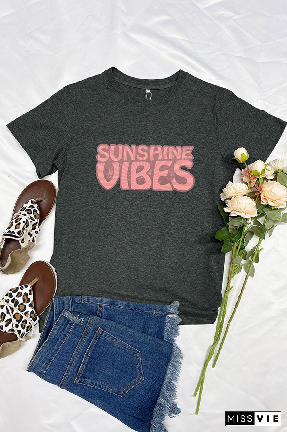 Sunshine Vibes Graphic Tee Wholesale