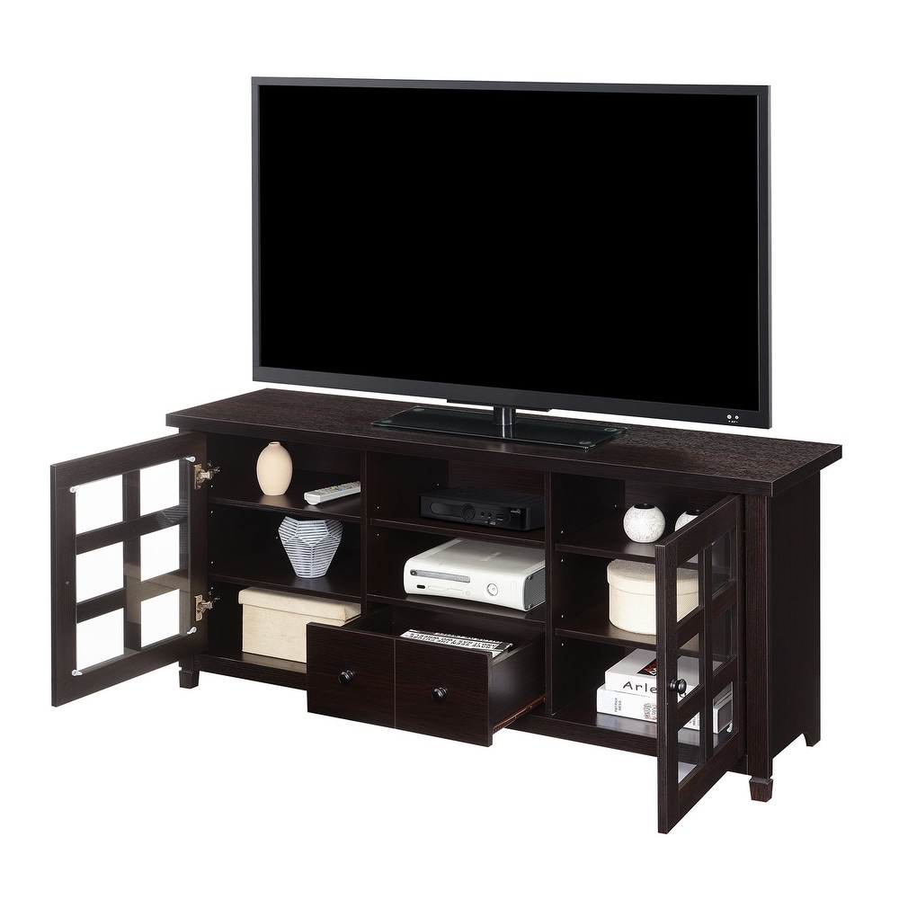 Newport Park Lane 1 Drawer TV Stand with Storage Cabinets and Shelves for TVs up to 65 Inches