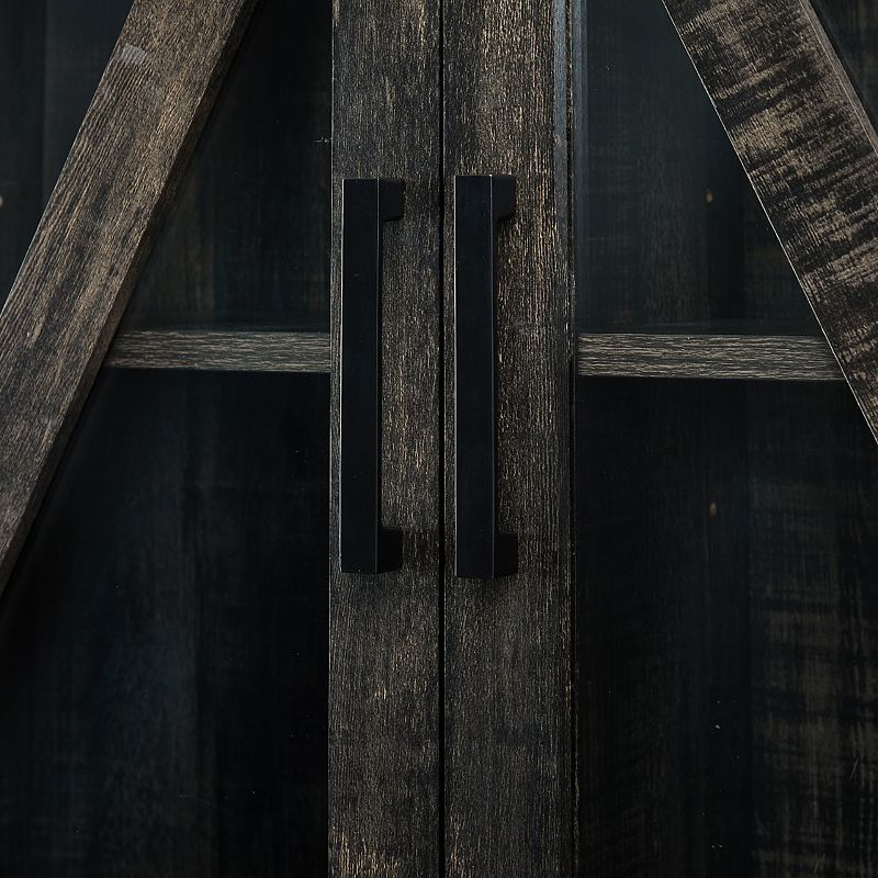 Rustic Bar Storage Cabinet