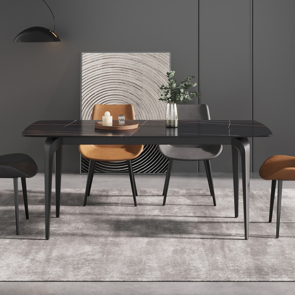 Minimalist Industrial Style Slate Dining Table