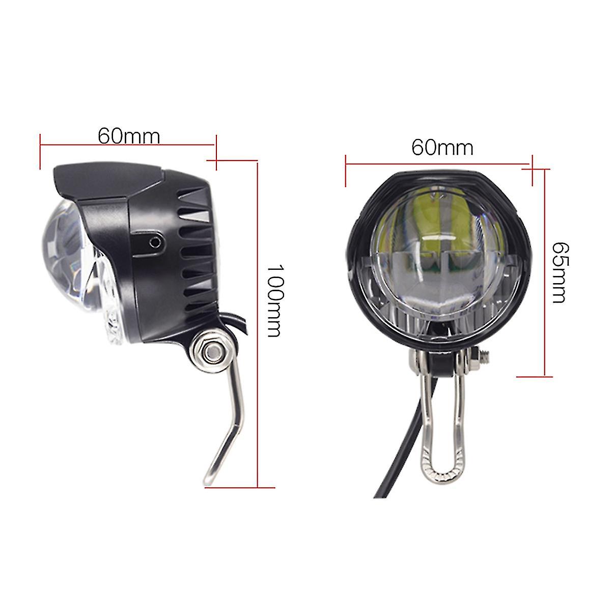 E-bike Light Set Headlight And Led Ebike Rear Lamp Switch Dc 12v 36v 48v 52v Electric Bicycle Acces