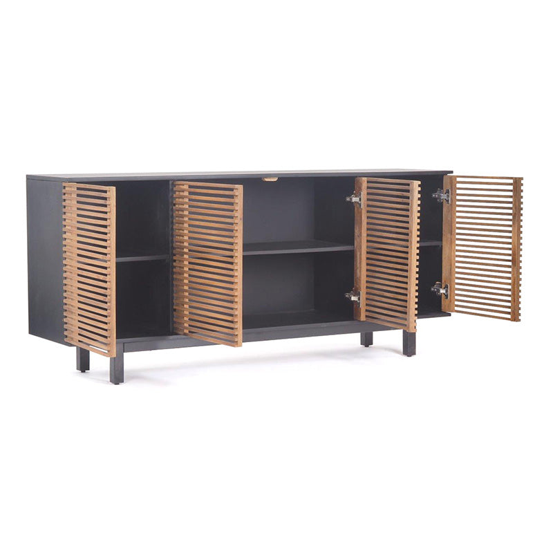 ACADIA Sideboard Buffet 170cm - Honey & Black