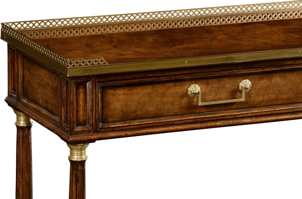 Knightsbridge French Style Mahogany Console   Traditional   Console Tables   by HedgeApple  Houzz