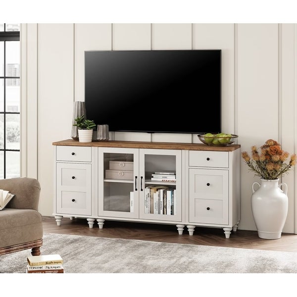 White Dresser for Bedroom， 3-in-1 Chest of Drawers Storage Cabinet - - 37744501