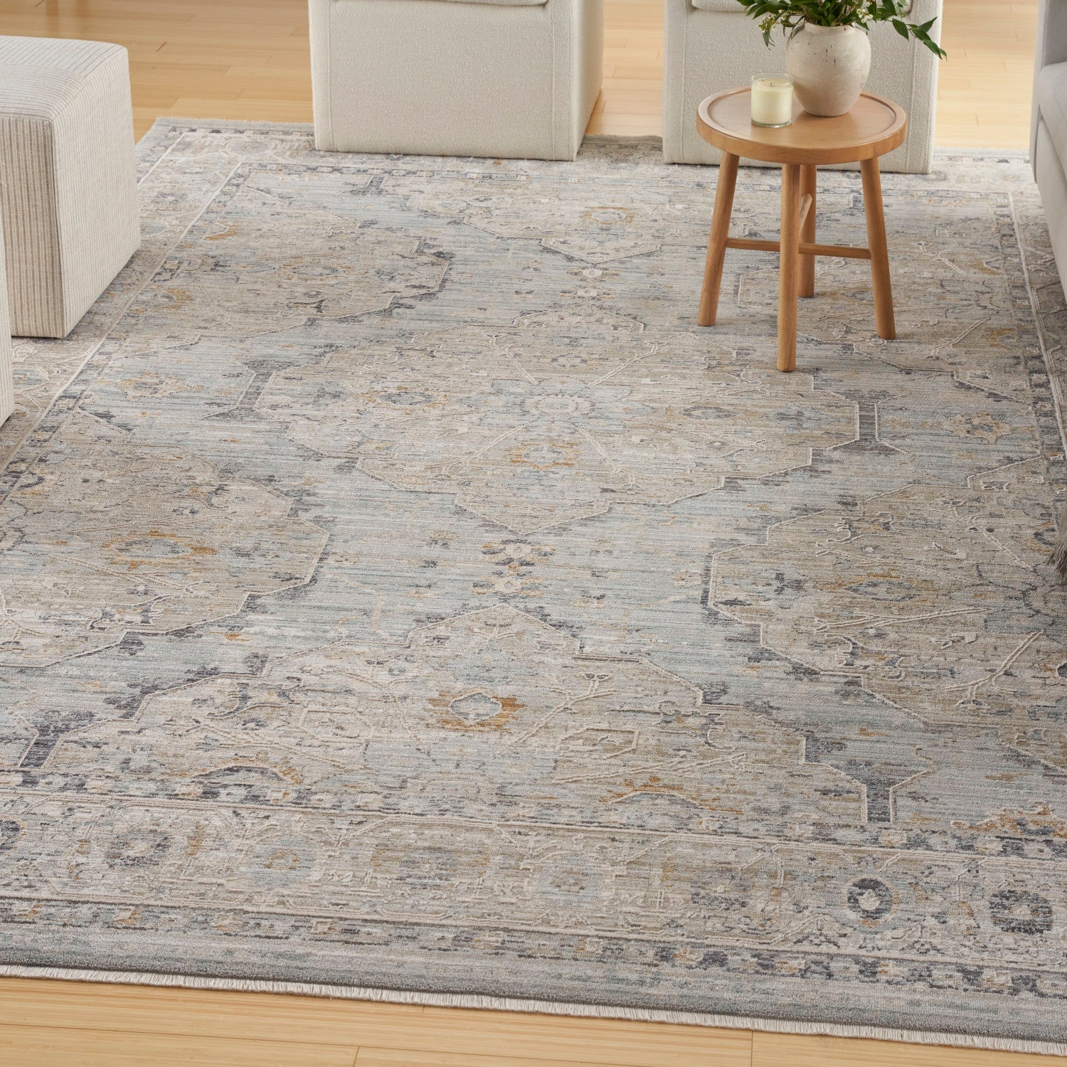 Lynx Light Blue Vintage Rug