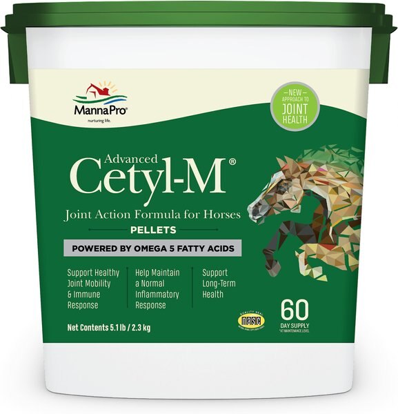 Manna Pro Cetyl-M Joint Support Apple Flavor Pellets Horse Supplement