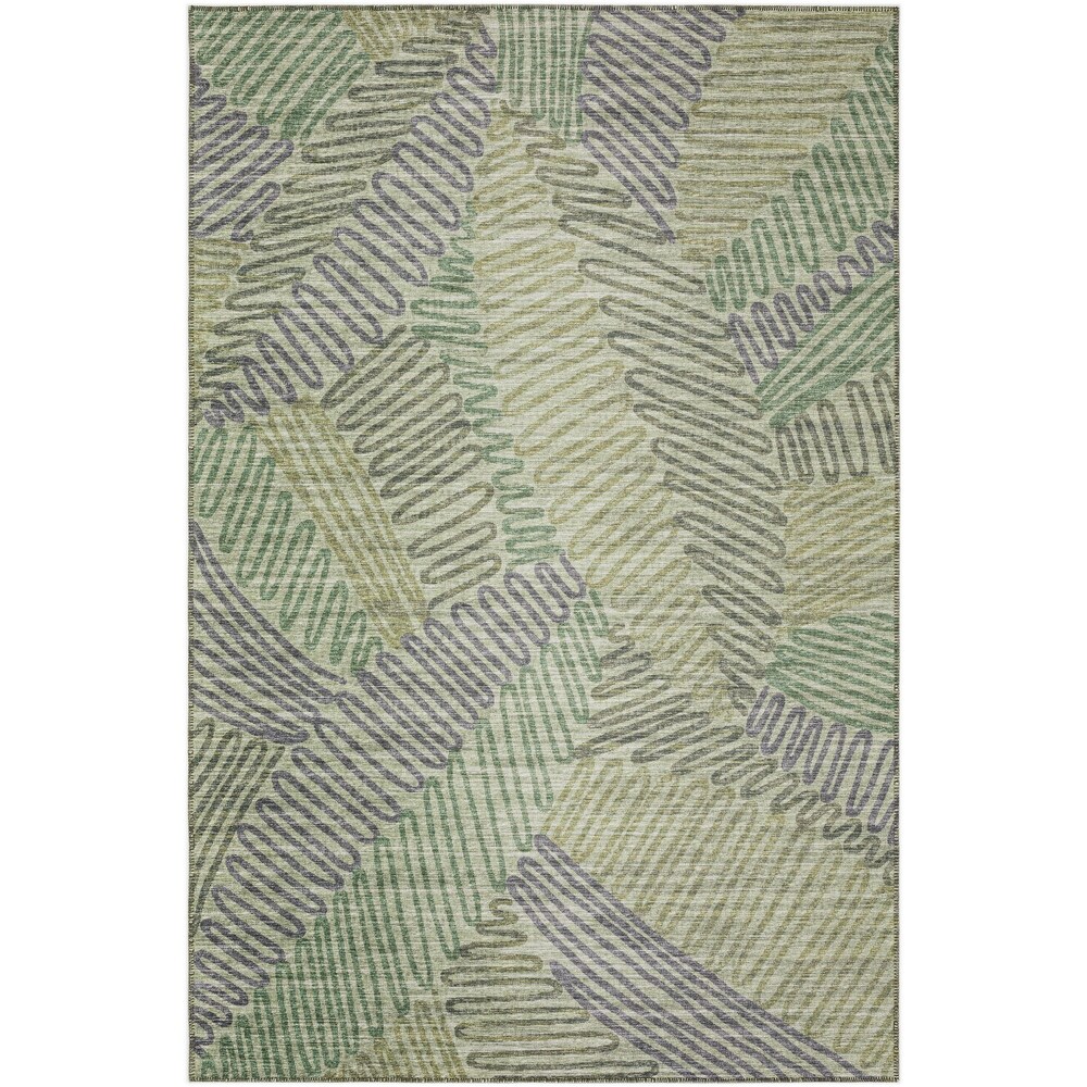 Indoor/ Outdoor Addison Yuma Modern Palm Leaf Washable Area Rug