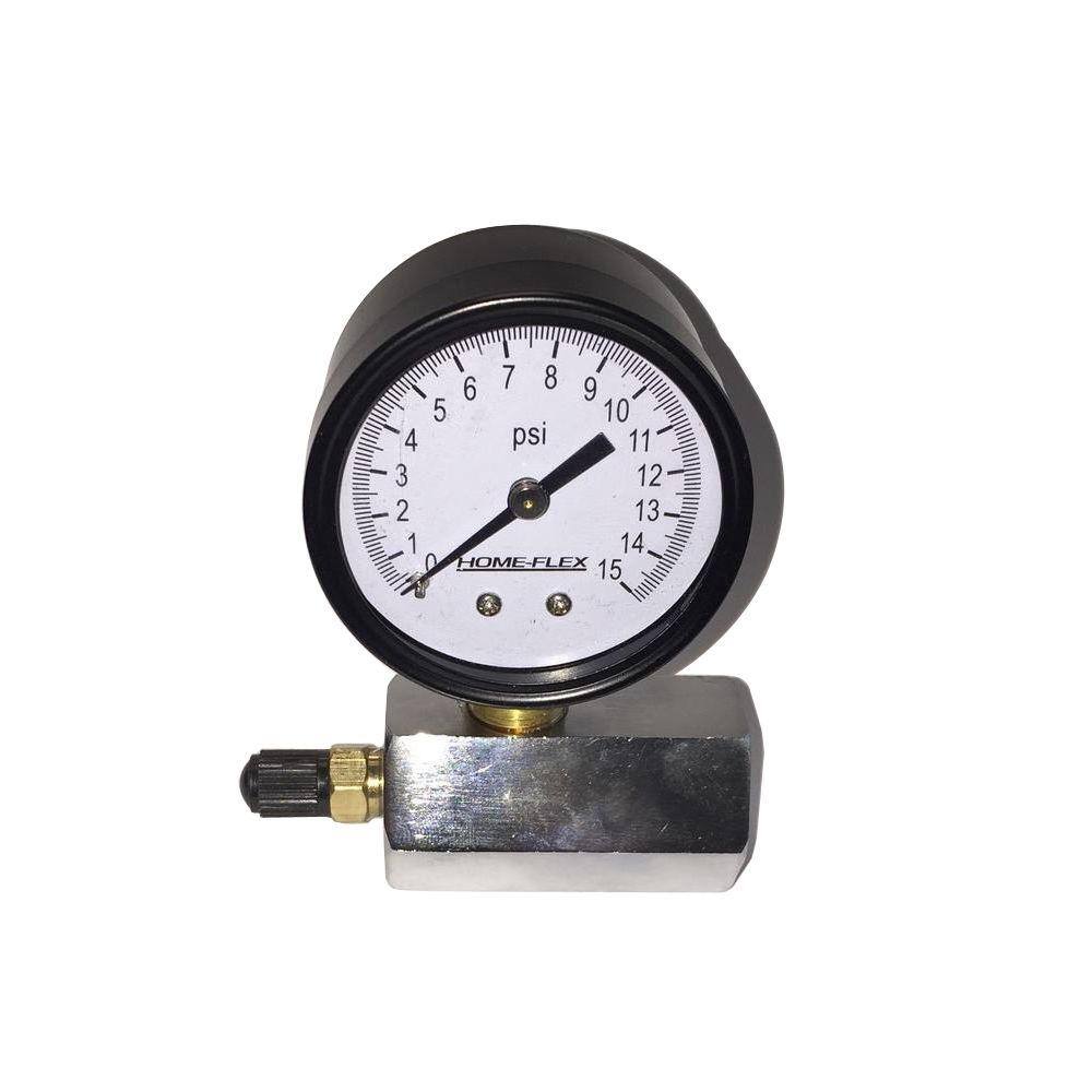 HOME-FLEX 15 psi Pressure Test Gauge 11-801-007