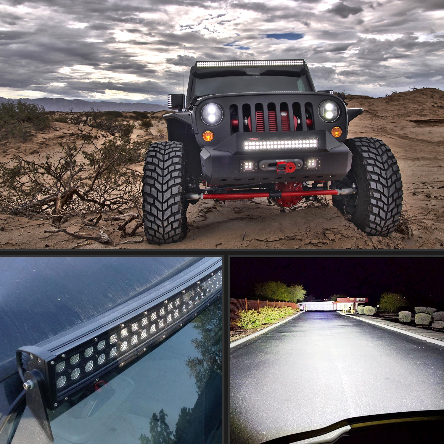 Nilight 32 Inch 180W Black Curved LED Light Bar Combo Offroad Lighting with Harness Kit， 2 Year Warranty