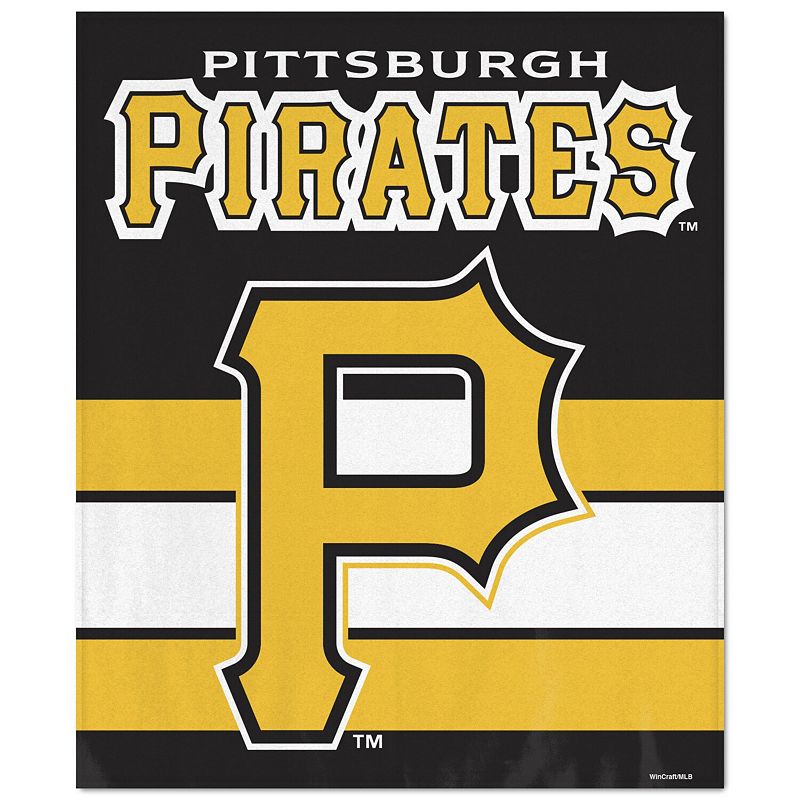 WinCraft Pittsburgh Pirates Ultra Plush 50 x 60 Throw Blanket