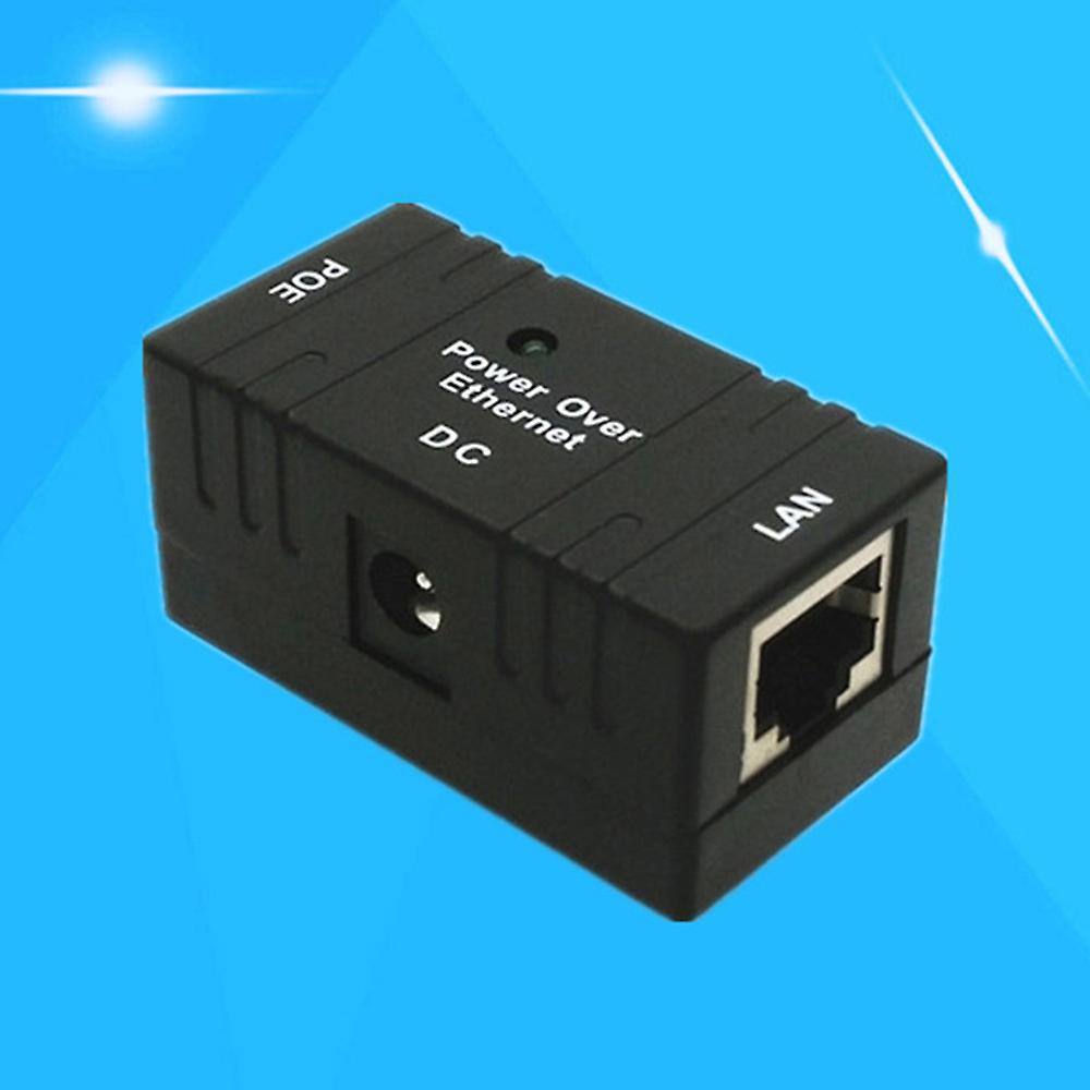 2pcs 10m/100mbp Passive Poe Over Ethernet Rj-45 Injector Splitter Wall Mount Adapter For Cctv Ip Ca