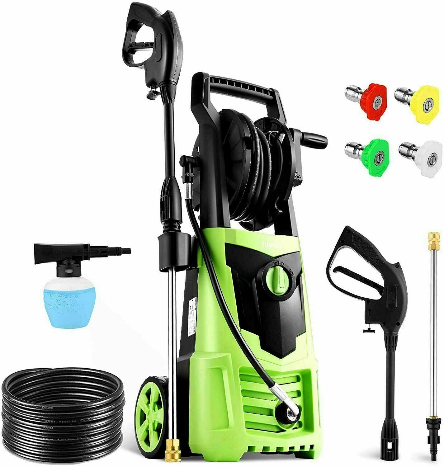 Suyncll Electric Pressure Washer 3000PSI, 2.4GPM High Power Washer Cleaner NEW